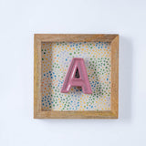 Wall Decor Mini Mottled Mono Wall Hanging - Pink