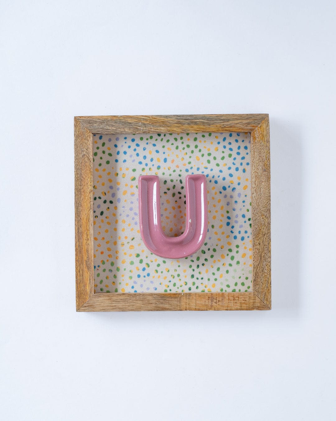 Wall Decor Mini Mottled Mono Wall Hanging - Pink