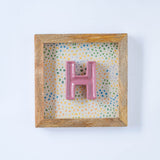 Wall Decor Mini Mottled Mono Wall Hanging - Pink