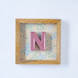 Wall Decor Mini Mottled Mono Wall Hanging - Pink