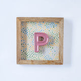 Wall Decor Mini Mottled Mono Wall Hanging - Pink