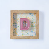 Wall Decor Mini Mottled Mono Wall Hanging - Pink