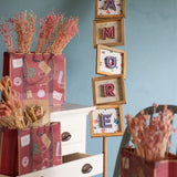 Wall Decor Mini Mottled Mono Wall Hanging - Pink