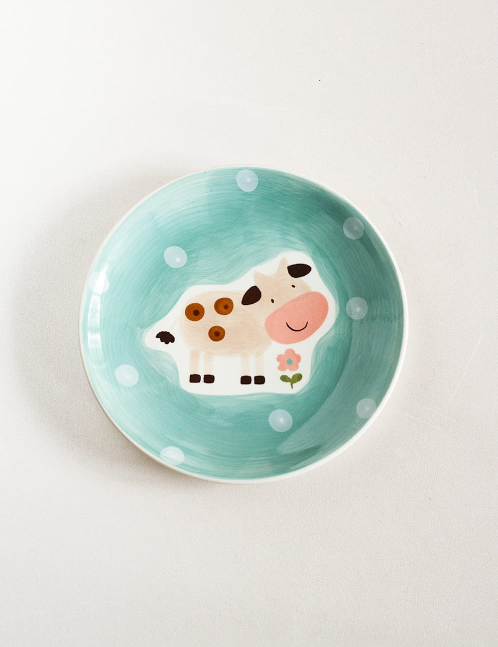 Wall Decor Moo Quirky Farm Handpainted Wall Plate