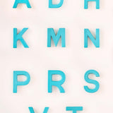 Wall Decor Mottled Mono Wall Hanging Teal A to Z