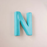 Wall Decor Mottled Mono Wall Hanging Teal A to Z