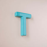 Wall Decor Mottled Mono Wall Hanging Teal A to Z
