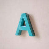 Wall Decor Mottled Mono Wall Hanging Teal A to Z