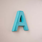 Wall Decor Mottled Mono Wall Hanging Teal A to Z