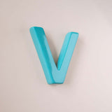 Wall Decor Mottled Mono Wall Hanging Teal A to Z
