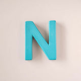 Wall Decor Mottled Mono Wall Hanging Teal A to Z