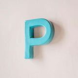 Wall Decor Mottled Mono Wall Hanging Teal A to Z