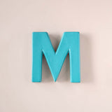 Wall Decor Mottled Mono Wall Hanging Teal A to Z