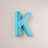 Wall Decor Mottled Mono Wall Hanging Teal A to Z