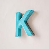 Wall Decor Mottled Mono Wall Hanging Teal A to Z