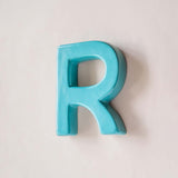Wall Decor Mottled Mono Wall Hanging Teal A to Z