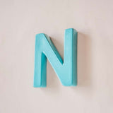 Wall Decor N Mottled Mono Wall Hanging Teal A to Z