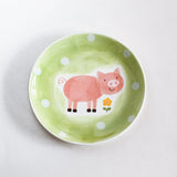 Wall Decor Pig Quirky Farm Handpainted Wall Plate