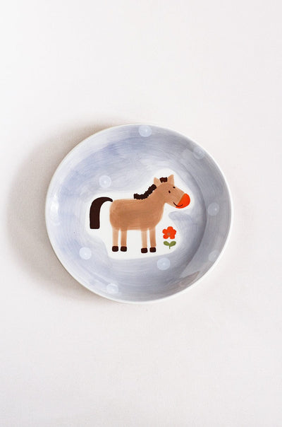 Wall Decor Quirky Farm Hand painted Wall Plates Set of 3