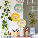 Wall Decor Quirky Farm Handpainted Wall Plate