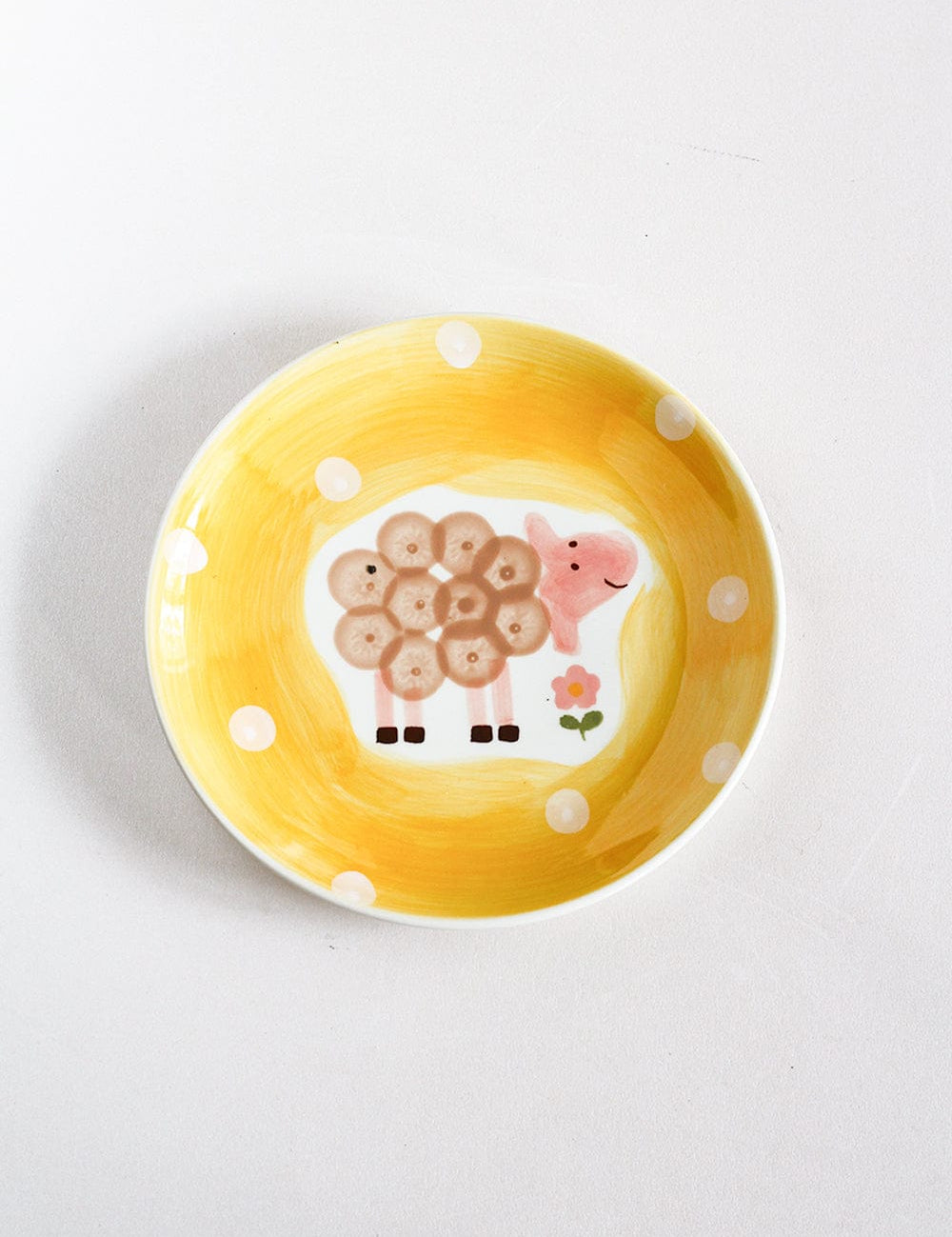 Wall Decor Sheep Quirky Farm Handpainted Wall Plate