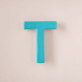 Wall Decor T Mottled Mono Wall Hanging Teal A to Z