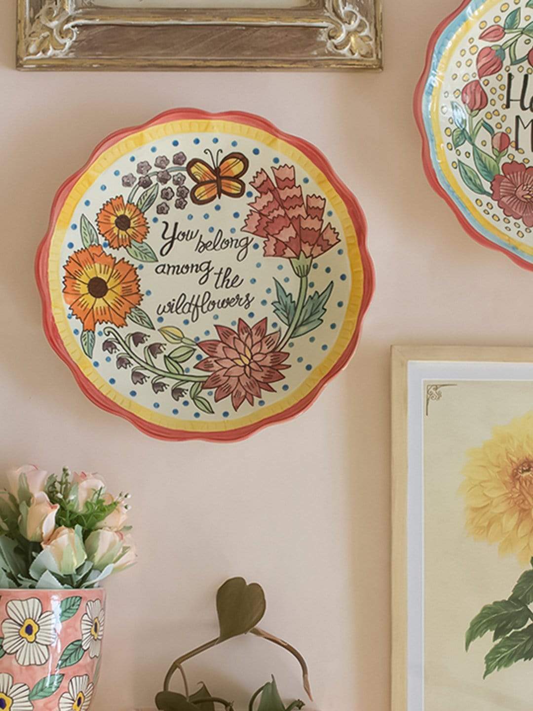 Wall Decor You Belong Among The Wildflowers Wall Plate