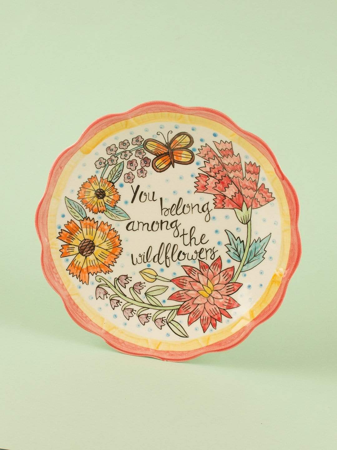 Wall Decor You Belong Among The Wildflowers Wall Plate