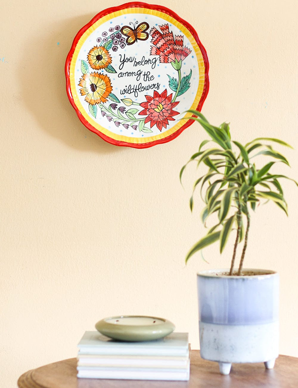 Wall Decor You Belong Among The Wildflowers Wall Plate