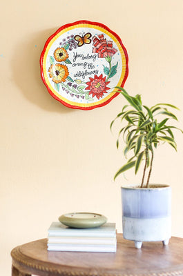 Wall Decor You Belong Among The Wildflowers Wall Plate