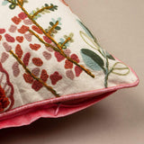 Wallflowers Embroidered Cushion Cover