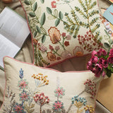 Wallflowers Embroidered Cushion Cover