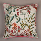 Wallflowers Embroidered Cushion Cover