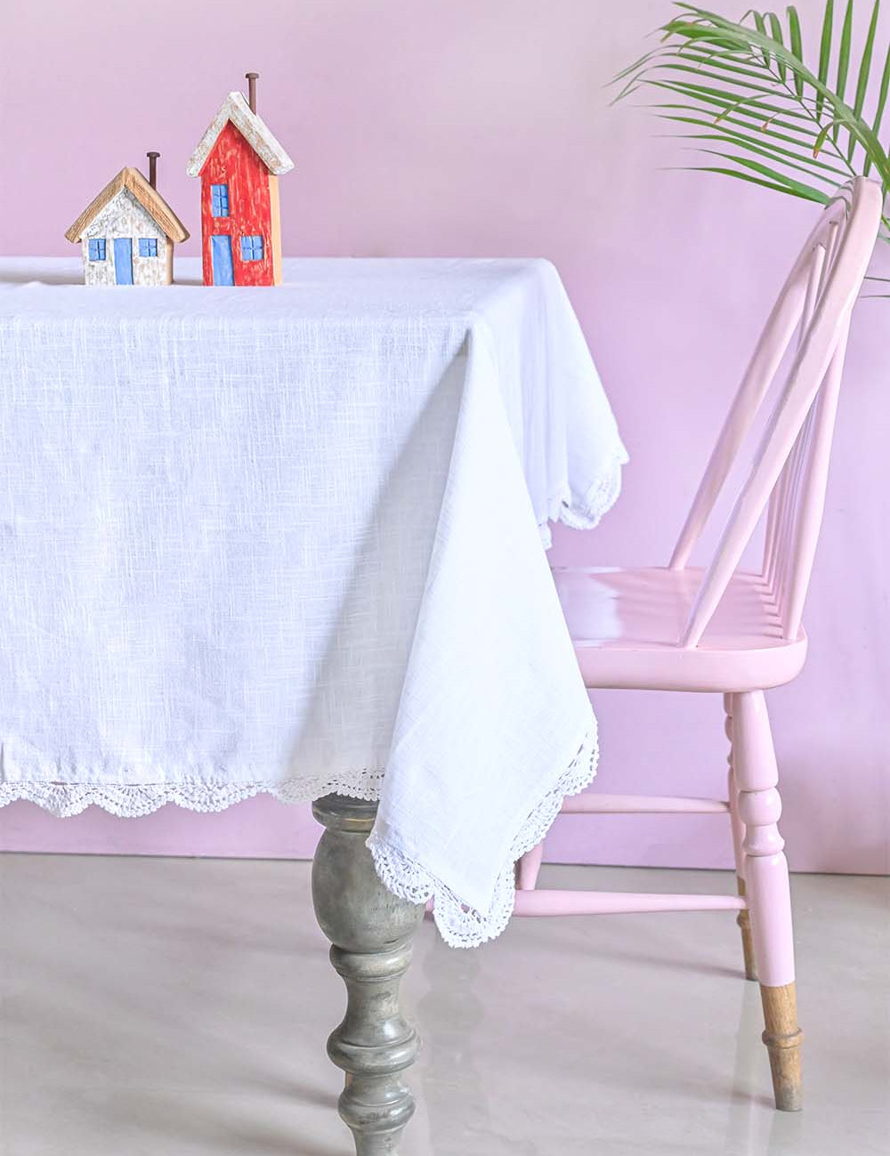  White Prairie Hand Crochet Table Cloth - White Prairie Hand Crochet Table Cloth - The Wishing Chair 