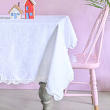  White Prairie Hand Crochet Table Cloth - White Prairie Hand Crochet Table Cloth - The Wishing Chair 