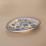 Wild Indigo Handpainted Oval Platter