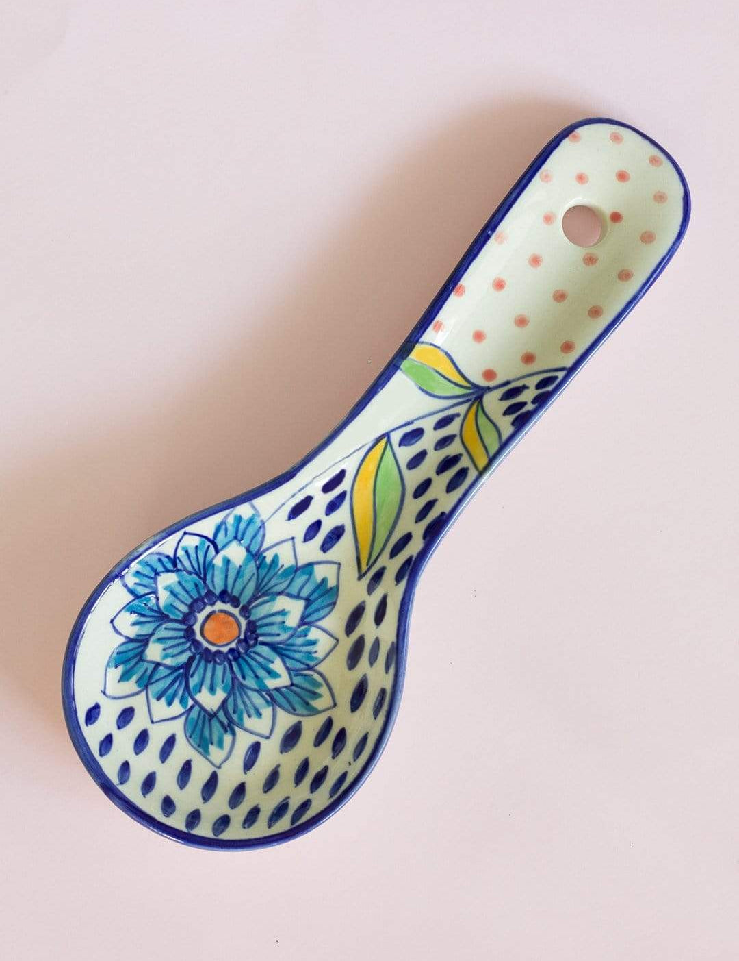 Wild Indigo Handpainted Spoon Rest