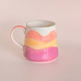  Wilderness Handpainted Ceramic Mug - Pink - Wilderness Handpainted Ceramic Mug - Pink - The Wishing Chair 