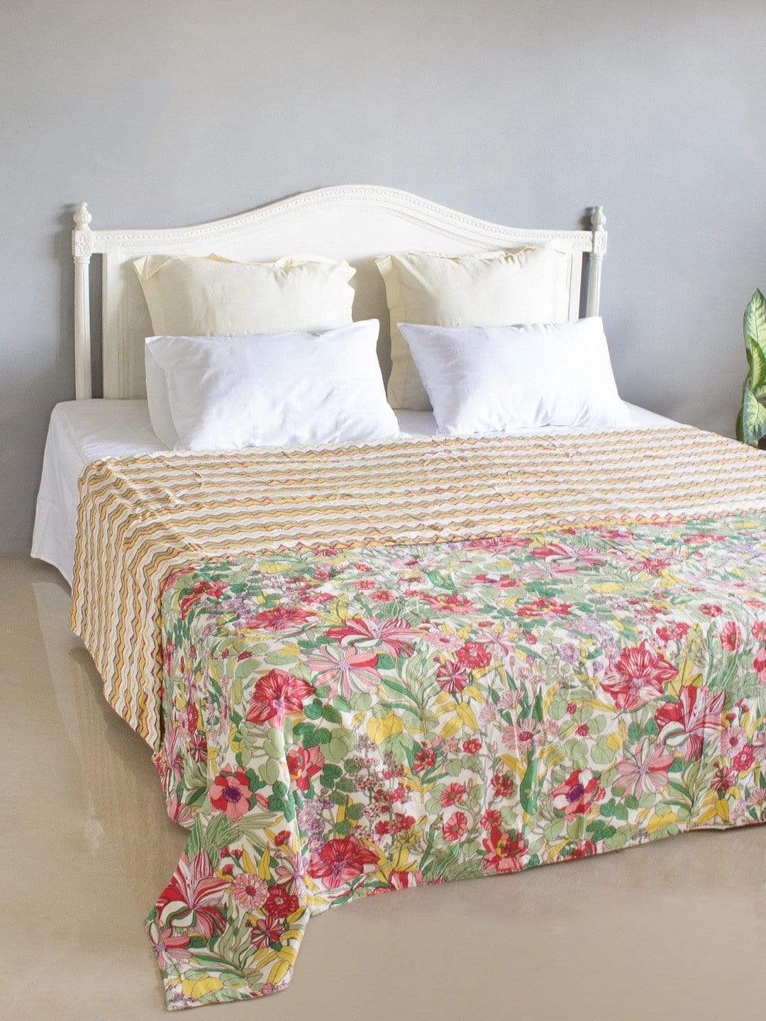 Wildflowers 3 Layers Printed Bedcover