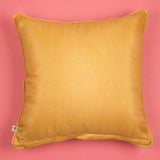 Yellow Daisy Embroidered Cushion Cover