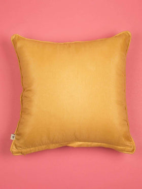 Yellow Daisy Embroidered Cushion Cover