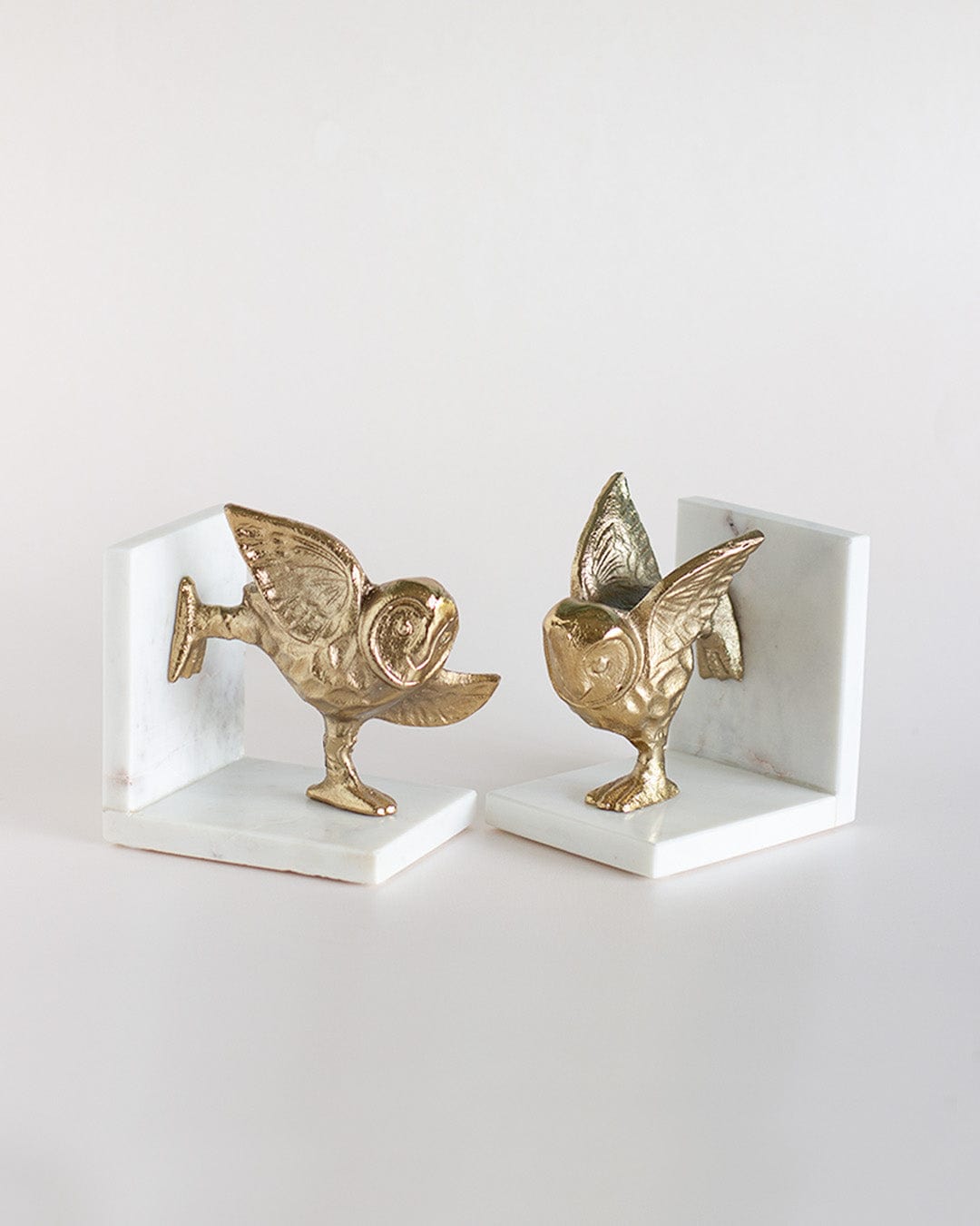  Yogi Owls Metal & Marble Bookends - Yogi Owls Metal & Marble Bookends - The Wishing Chair 