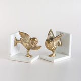  Yogi Owls Metal & Marble Bookends - Yogi Owls Metal & Marble Bookends - The Wishing Chair 