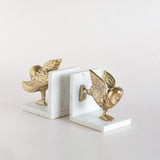  Yogi Owls Metal & Marble Bookends - Yogi Owls Metal & Marble Bookends - The Wishing Chair 