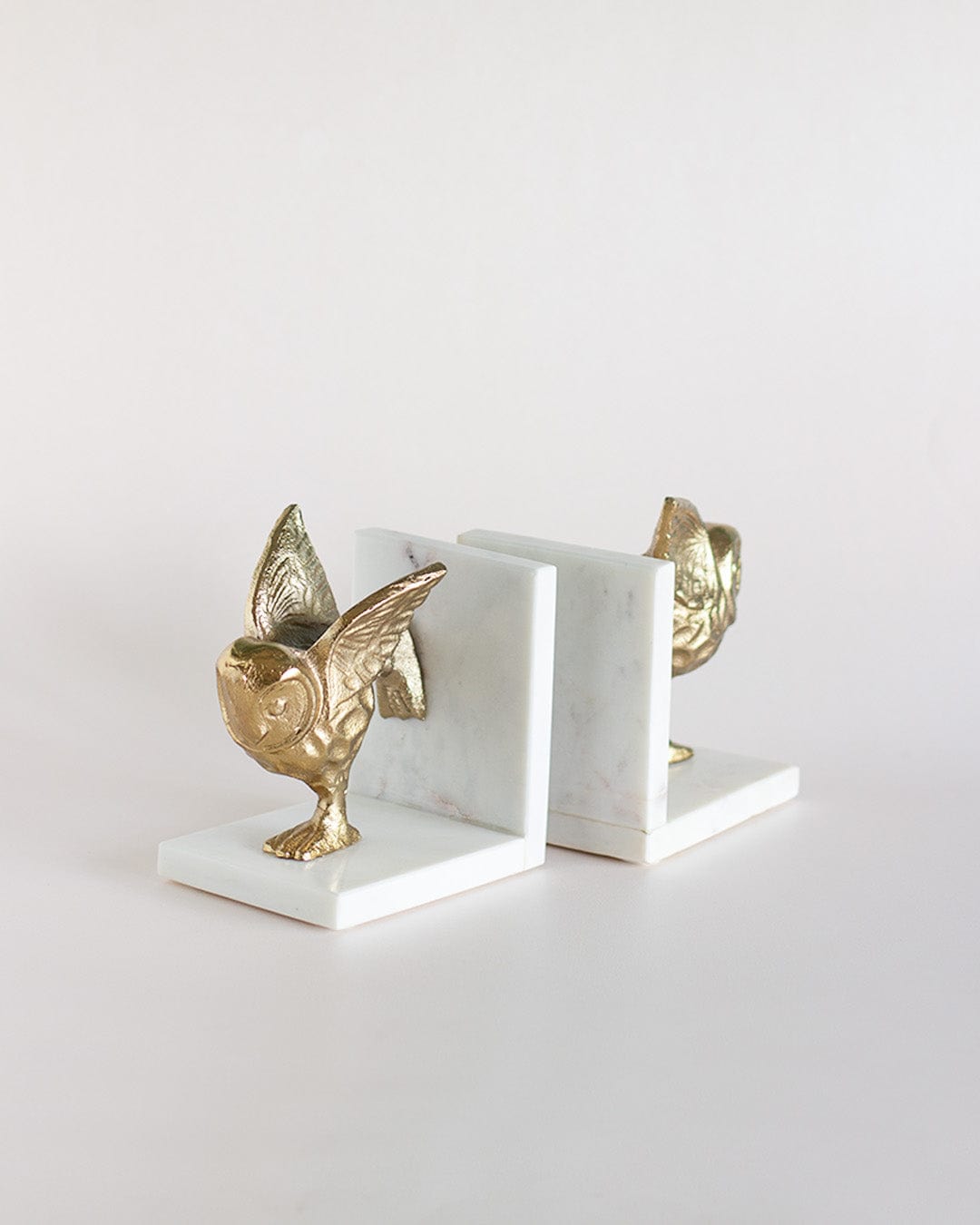  Yogi Owls Metal & Marble Bookends - Yogi Owls Metal & Marble Bookends - The Wishing Chair 