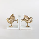  Yogi Owls Metal & Marble Bookends - Yogi Owls Metal & Marble Bookends - The Wishing Chair 