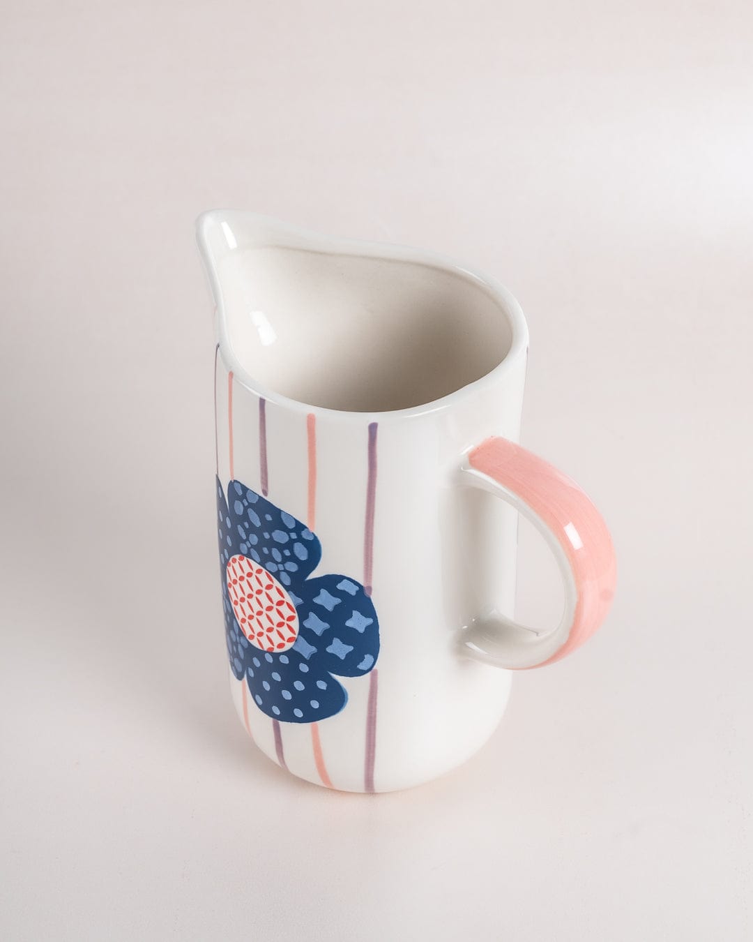  Zinnia Handpainted Ceramic Pitcher - Zinnia Handpainted Ceramic Pitcher - The Wishing Chair 