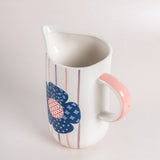  Zinnia Handpainted Ceramic Pitcher - Zinnia Handpainted Ceramic Pitcher - The Wishing Chair 