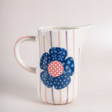  Zinnia Handpainted Ceramic Pitcher - Zinnia Handpainted Ceramic Pitcher - The Wishing Chair 