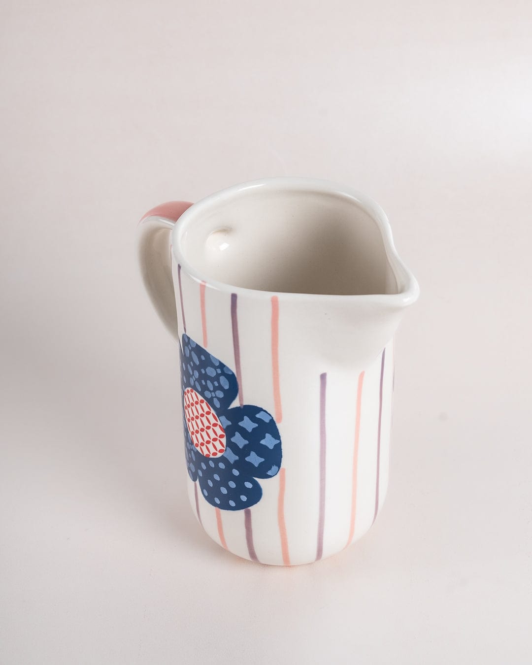  Zinnia Handpainted Ceramic Pitcher - Zinnia Handpainted Ceramic Pitcher - The Wishing Chair 